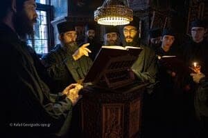 Μουσικά Κείμενα (Κυριακή Κ΄, Αποστόλου και Ευαγγελιστού Λουκά) Αργή Δοξολογία, μέλος Θ. Φωκαέως, Ήχος Γ΄- Άξιον εστίν, μέλος Μ. Χατζηαθανασίου, Ήχος Γ΄