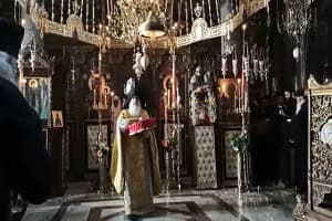 M. Σάββατο: Ανάστα ὁ Θεός, κρῖνων τὴν γῆν, ὅτι σὺ κατακληρονομήσεις ἐν πᾶσι τοῖς ἔθνεσι, Ήχος Βαρύς.