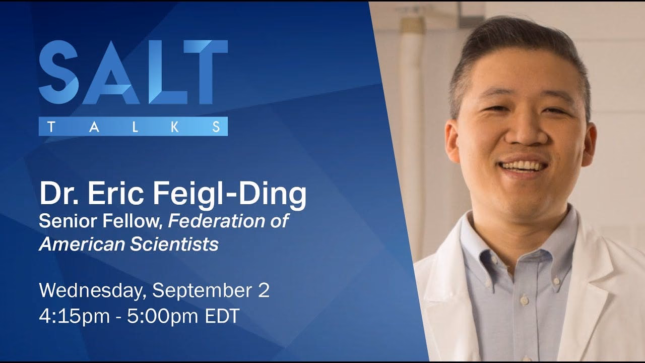 Dr. Eric Feigl-Ding: The Global Response to COVID-19 & Lessons Learned |  SALT Talks #48 - YouTube