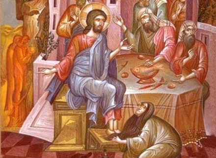 Ἡ ἀλείψασα μὲ μύρο τὸν Κύριο καὶ ἡ ἀντίδραση τοῦ Ἰούδα