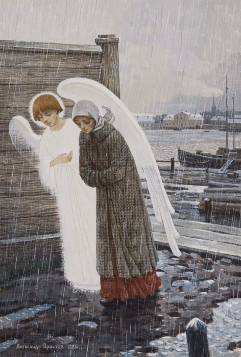 Ξένη ἡ διὰ Χριστὸν Σαλή_St. Xenia of Petersburg_ Святая Ксения Петербургская_αγγελοςProstev_Peterburgskie-dozhdi